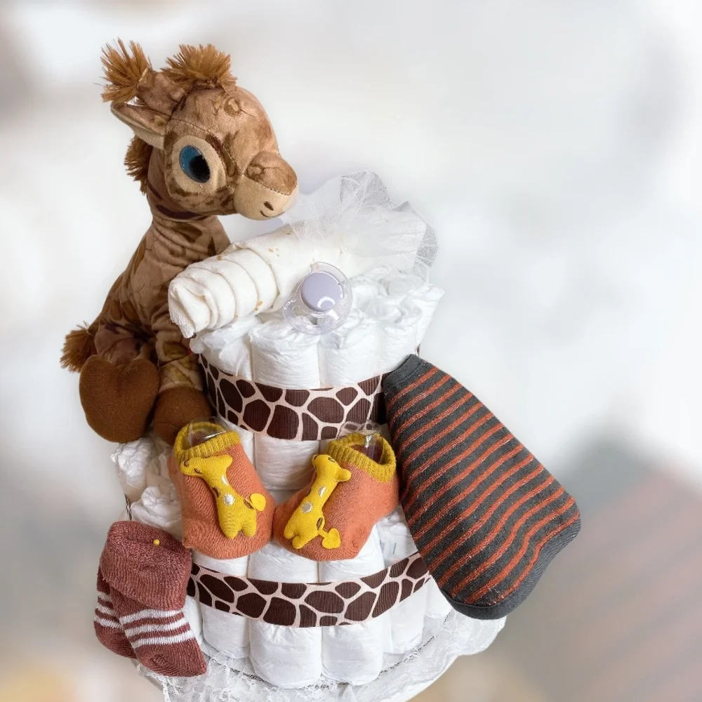 Giraffe Diaper Cake